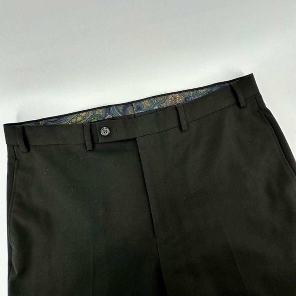 Lauren‎ Ralph Lauren Mens Black Dress Pants Flat Front Classic Fit Size 36x34 - Picture 4 of 10